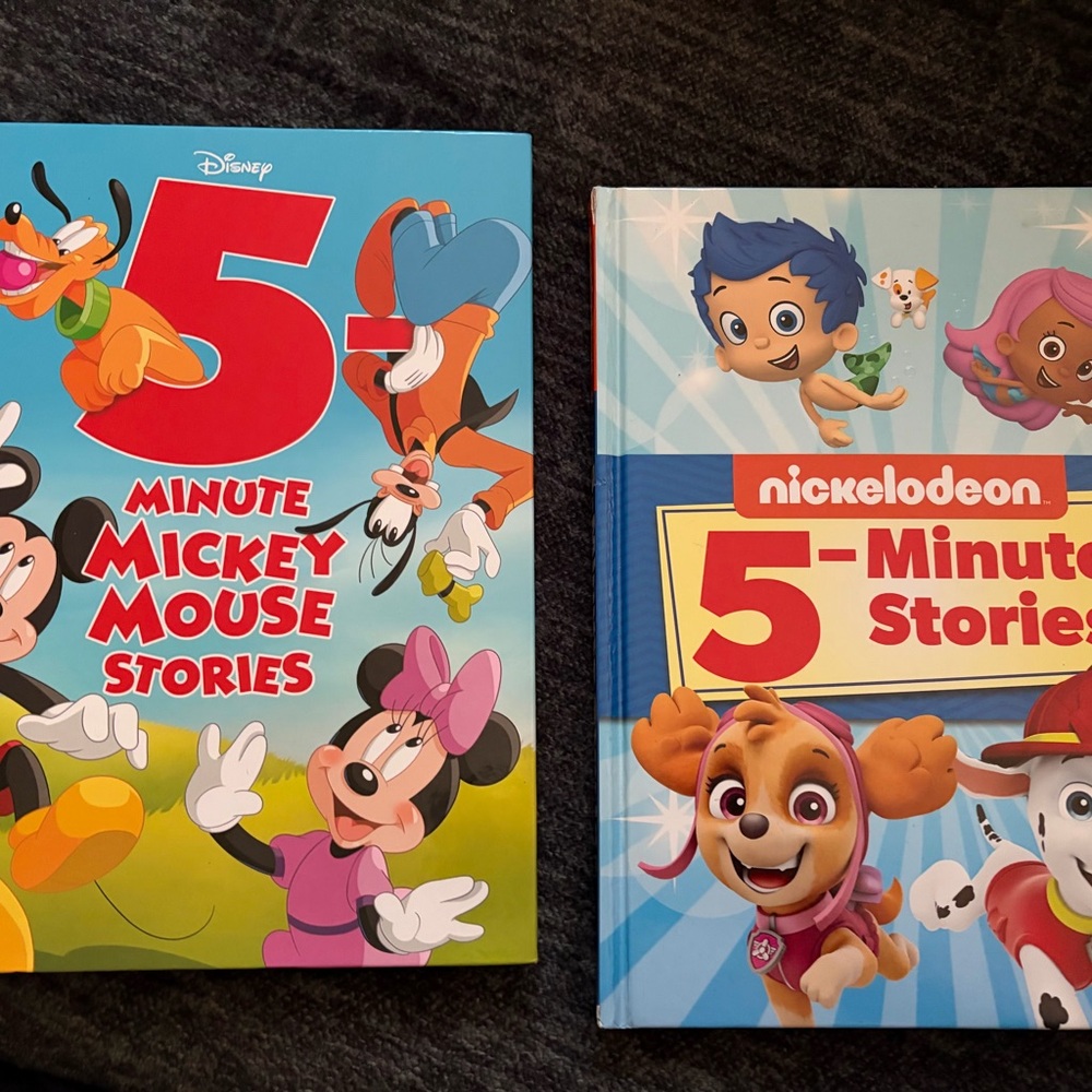Nickelodeon and Mickey Mouse 5-Minute Stories Books